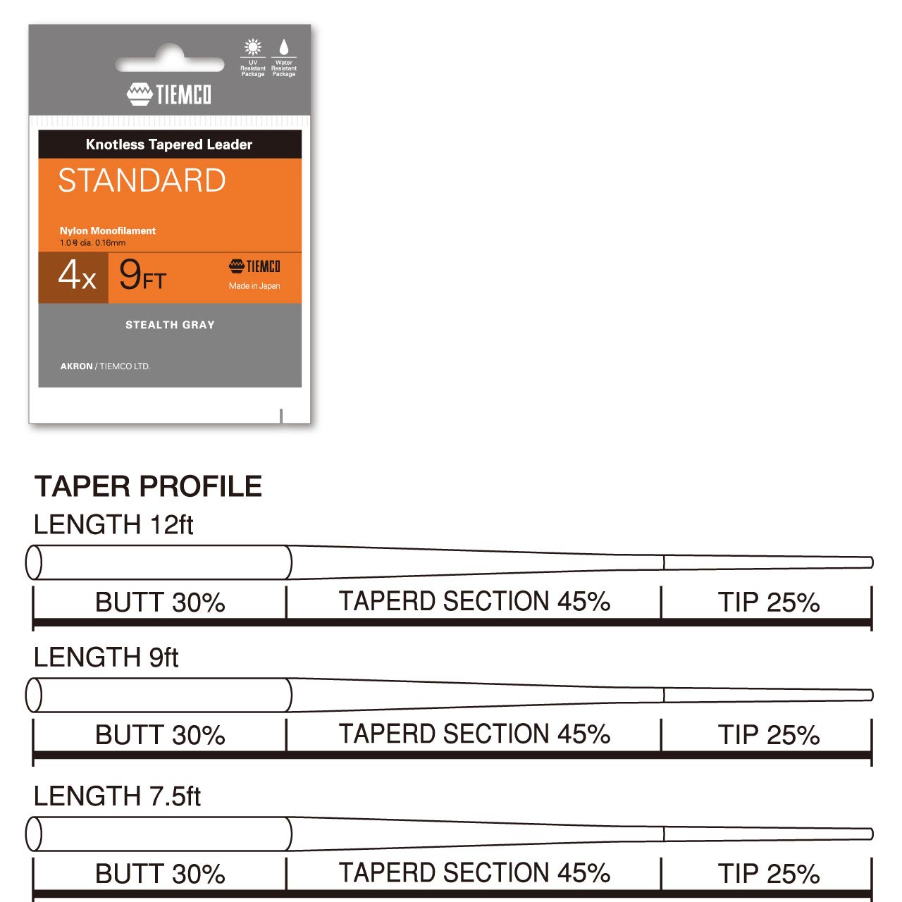 Leader Tiemco Standard 9ft