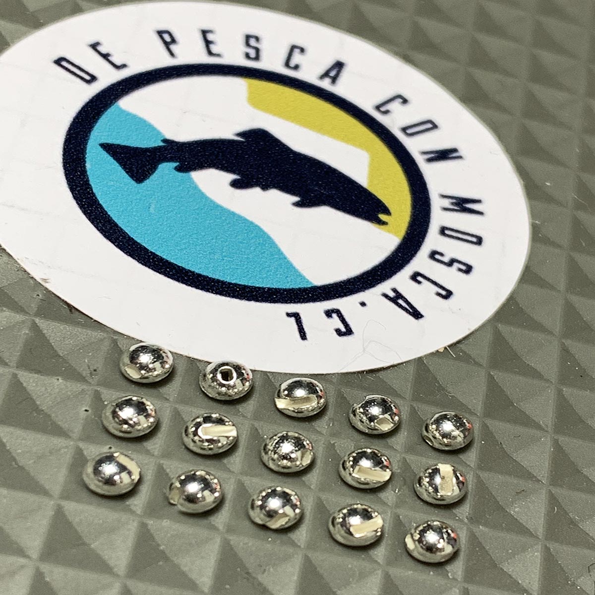 Bead Head Tungsteno Ranurado Plata - 3.0mm